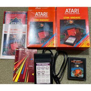 Atari 2600 Star Raiders 1982 + Touch Pad CX2660-1 Vintage Complete Game System!!